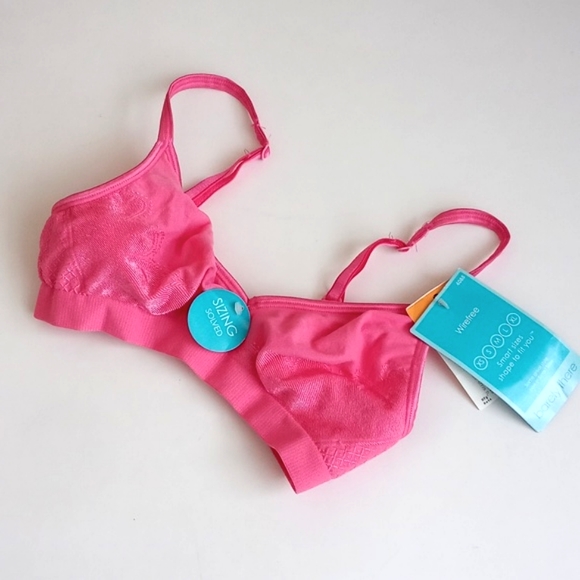 Barely There Pink Wirefree Nylon Blend Bra S - Picture 1 of 7